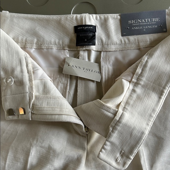 🆕 ANN TAYLOR Signature Straight Pant NWT Size 6 Women’s - Picture 11 of 13